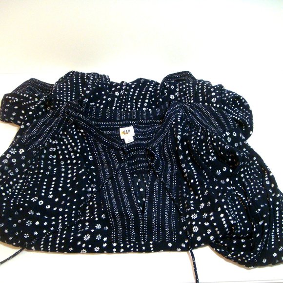 Gap Navy Blue Drawstring Mini Dress Size Large - Picture 5 of 7